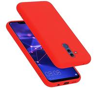 Cadorabo cover compatibile con Huawei MATE 20 LITE, cover in silicone liquido per MATE 20 LITE, custodia in silicone, resistente ai graffi e agli urti sottile cover protettiva - LIQUID ROSSO