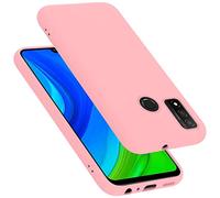 Cadorabo cover compatibile con Huawei P SMART 2020, cover in silicone liquido per P SMART 2020, custodia in silicone, resistente ai graffi e agli urti sottile cover protettiva - LIQUID ROSA