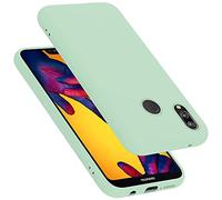 Cadorabo cover compatibile con Huawei P20 LITE 2018 / NOVA 3E, cover in silicone liquido per P20 LITE 2018 / NOVA 3E, custodia in silicone, resistente ai graffi - LIQUID VERDE CHIARO