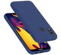 Cadorabo cover compatibile con Huawei P20 LITE 2018 / NOVA 3E, cover in silicone liquido per P20 LITE 2018 / NOVA 3E, custodia in silicone, resistente ai graffi e agli urti sottile cover - LIQUID BLU
