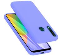 Cadorabo cover compatibile con Huawei Y6P, cover in silicone liquido per Y6P, custodia in silicone, resistente ai graffi e agli urti sottile cover protettiva - LIQUID LILA CHIARO