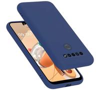 Cadorabo cover compatibile con LG K41S, cover in silicone liquido per K41S, custodia in silicone, resistente ai graffi e agli urti sottile cover protettiva - LIQUID BLU