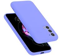 Cadorabo cover compatibile con Motorola EDGE 20, cover in silicone liquido per EDGE 20, custodia in silicone, resistente ai graffi e agli urti sottile cover protettiva - LIQUID LILA CHIARO