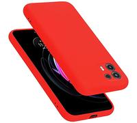 Cadorabo cover compatibile con Motorola EDGE 20 LITE/FUSION, cover in silicone liquido per EDGE 20 LITE/FUSION, custodia in silicone, resistente ai graffi e agli urti sottile cover - LIQUID ROSSO