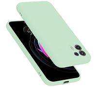 Cadorabo cover compatibile con Motorola EDGE 20 LITE/FUSION, cover in silicone liquido per EDGE 20 LITE/FUSION, custodia in silicone, resistente ai graffi - LIQUID VERDE CHIARO