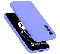 Cadorabo cover compatibile con Motorola EDGE 20 PRO/EDGE S PRO, cover in silicone liquido per EDGE 20 PRO/EDGE S PRO, custodia in silicone, resistente ai graffi - LIQUID LILA CHIARO