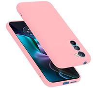 Cadorabo cover compatibile con Motorola EDGE 30, cover in silicone liquido per EDGE 30, custodia in silicone, resistente ai graffi e agli urti sottile cover protettiva - LIQUID ROSA
