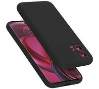 Cadorabo cover compatibile con Motorola EDGE 30 FUSION, cover in silicone liquido per EDGE 30 FUSION, custodia in silicone, resistente ai graffi e agli urti sottile cover protettiva - LIQUID NERO