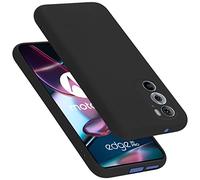 Cadorabo cover compatibile con Motorola EDGE 30 PRO/EDGE+, cover in silicone liquido per EDGE 30 PRO/EDGE+, custodia in silicone, resistente ai graffi e agli urti sottile cover - LIQUID NERO