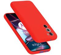 Cadorabo cover compatibile con Motorola EDGE 30 PRO/EDGE+, cover in silicone liquido per EDGE 30 PRO/EDGE+, custodia in silicone, resistente ai graffi e agli urti sottile cover - LIQUID ROSSO