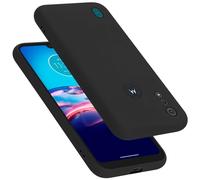 Cadorabo cover compatibile con Motorola MOTO E6s 2020, cover in silicone liquido per MOTO E6s 2020, custodia in silicone, resistente ai graffi e agli urti sottile cover protettiva - LIQUID NERO