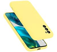 Cadorabo cover compatibile con Motorola MOTO G52 4G / G82 5G, cover in silicone liquido per MOTO G52 4G / G82 5G, custodia in silicone, resistente ai graffi e agli urti sottile cover - LIQUID GIALLO