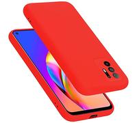 Cadorabo cover compatibile con Oppo A94 5G, cover in silicone liquido per A94 5G, custodia in silicone, resistente ai graffi e agli urti sottile cover protettiva - LIQUID ROSSO