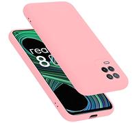 Cadorabo cover compatibile con Realme 8 5G / V13 / Q3 / Q3i / Narzo 30 5G, cover in silicone liquido per 8 5G / V13 / Q3 / Q3i / Narzo 30 5G, custodia in silicone, resistente ai graffi - LIQUID ROSA