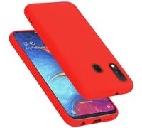 Cadorabo cover compatibile con Samsung Galaxy A10e / A20e, cover in silicone liquido per Galaxy A10e / A20e, custodia in silicone, resistente ai graffi e agli urti sottile cover - LIQUID ROSSO