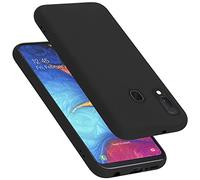 Cadorabo cover compatibile con Samsung Galaxy A10e / A20e, cover in silicone liquido per Galaxy A10e / A20e, custodia in silicone, resistente ai graffi e agli urti sottile cover - LIQUID NERO