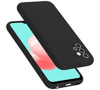 CADORABO liquid silicone style in TPU flessibile Custodia per Samsung Galaxy A32 4G, LIQUID NERO