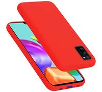 Cadorabo cover compatibile con Samsung Galaxy A41, cover in silicone liquido per Galaxy A41, custodia in silicone, resistente ai graffi e agli urti sottile cover protettiva - LIQUID ROSSO