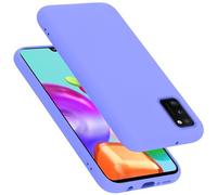 Cadorabo cover compatibile con Samsung Galaxy A41, cover in silicone liquido per Galaxy A41, custodia in silicone, resistente ai graffi e agli urti sottile cover protettiva - LIQUID LILA CHIARO