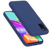 Cadorabo cover compatibile con Samsung Galaxy A41, cover in silicone liquido per Galaxy A41, custodia in silicone, resistente ai graffi e agli urti sottile cover protettiva - LIQUID BLU