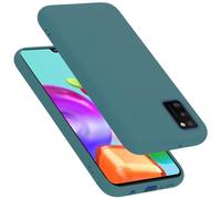 Cadorabo cover compatibile con Samsung Galaxy A41, cover in silicone liquido per Galaxy A41, custodia in silicone, resistente ai graffi e agli urti sottile cover protettiva - LIQUID VERDE