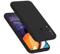 Cadorabo cover compatibile con Samsung Galaxy A60 / M40, cover in silicone liquido per Galaxy A60 / M40, custodia in silicone, resistente ai graffi e agli urti sottile cover protettiva - LIQUID NERO