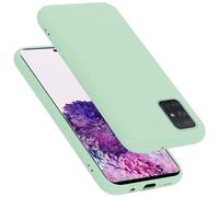 Cadorabo cover compatibile con Samsung Galaxy A71 4G, cover in silicone liquido per Galaxy A71 4G, custodia in silicone, resistente ai graffi e agli urti sottile cover protettiva - LIQUID VERDE CHIARO