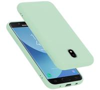 Cadorabo cover compatibile con Samsung Galaxy J7 2017, cover in silicone liquido per Galaxy J7 2017, custodia in silicone, resistente ai graffi e agli urti sottile cover - LIQUID VERDE CHIARO