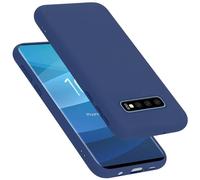 Cadorabo cover compatibile con Samsung Galaxy S10 PLUS, cover in silicone liquido per Galaxy S10 PLUS, custodia in silicone, resistente ai graffi e agli urti sottile cover protettiva - LIQUID BLU