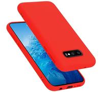 Cadorabo cover compatibile con Samsung Galaxy S10e, cover in silicone liquido per Galaxy S10e, custodia in silicone, resistente ai graffi e agli urti sottile cover protettiva - LIQUID ROSSO
