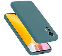 Cadorabo cover compatibile con Xiaomi 12 LITE, cover in silicone liquido per 12 LITE, custodia in silicone, resistente ai graffi e agli urti sottile cover protettiva - LIQUID VERDE