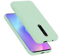 Cadorabo cover compatibile con Xiaomi Mi 9T / Mi 9T PRO/RedMi K20 / RedMi K20 PRO, cover in silicone liquido per Mi 9T / Mi 9T PRO, custodia in silicone, resistente ai graffi - LIQUID VERDE CHIARO