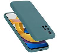 Cadorabo cover compatibile con Xiaomi POCO M4 PRO 5G, cover in silicone liquido per POCO M4 PRO 5G, custodia in silicone, resistente ai graffi e agli urti sottile cover protettiva - LIQUID VERDE