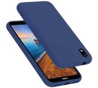 Cadorabo cover compatibile con Xiaomi RedMi 7A, cover in silicone liquido per RedMi 7A, custodia in silicone, resistente ai graffi e agli urti sottile cover protettiva - LIQUID BLU