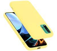 Cadorabo cover compatibile con Xiaomi RedMi 9T / POCO M3, cover in silicone liquido per RedMi 9T / POCO M3, custodia in silicone, resistente ai graffi e agli urti sottile cover - LIQUID GIALLO