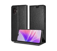 CADORABO Cover con chiusura magnetica, funzione stand e tasca per le carte CUSTODIA A LIBRO per Samsung Galaxy XCover 6 PRO, Nero