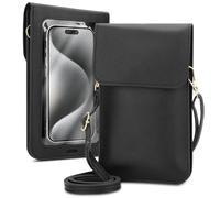 Cadorabo Custodia a tracolla compatibile con Motorola Moto G52 4G/G82 5G, piccola borsetta con scomparto per cellulare e finestra di visualizzazione, borsa a tracolla mini, 2 scomparti, in pelle PU,