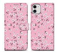 Cadorabo Custodia compatibile con Apple iPhone 11 - Design Pioggia di fiori No. 6 - Coperchio protettiva con chiusura magnetica, funzione stand e tasca per le carte