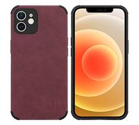 Cadorabo Custodia compatibile con Apple iPhone 11 in Viola Borgogna - Coperchio protettivo in silicone TPU con retro in finta pelle scamosciata
