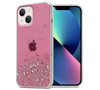 Cadorabo Custodia compatibile con Apple iPhone 13 in Rosa con Glitter - Custodia protettiva in silicone TPU con glitter scintillanti - Ultra Slim Back Cover Case