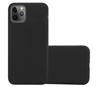 Cadorabo Custodia compatibile con Apple iPhone 13 MINI in CANDY NERO - Morbida Cover Protettiva Sottile di Silicone TPU con Bordo Protezione - Ultra Slim Case Antiurto Gel Back Bumper Guscio