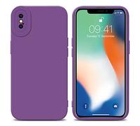 Cadorabo Custodia compatibile con Apple iPhone XS MAX in FLUID VIOLA OPACO - Coperchio protettivo in silicone TPU flessibile