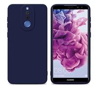 Cadorabo Custodia compatibile con Huawei MATE 10 LITE in FLUID BLU SCURO - Coperchio protettivo in silicone TPU flessibile