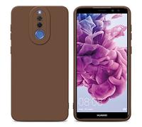 Cadorabo Custodia compatibile con Huawei MATE 10 LITE in FLUID MARRONE - Coperchio protettivo in silicone TPU flessibile