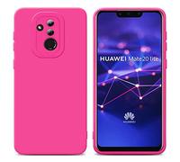 Cadorabo Custodia compatibile con Huawei MATE 20 LITE in FLUID HOTPINK - Coperchio protettivo in silicone TPU flessibile