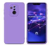 Cadorabo Custodia compatibile con Huawei MATE 20 LITE in FLUID VIOLA CHIARO - Coperchio protettivo in silicone TPU flessibile