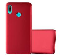Cadorabo Custodia compatibile con Huawei P SMART 2019 / Honor 10 LITE in ROSSO METALLICO - Morbida Cover Protettiva Sottile di Silicone TPU con Bordo Protezione - Ultra Slim Case Antiurto Back Guscio