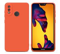 Cadorabo Custodia compatibile con Huawei P20 LITE 2018 / NOVA 3E in FLUID ARANCIONE - Coperchio protettivo in silicone TPU flessibile