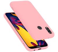 Cadorabo Custodia compatibile con Huawei P20 LITE in LIQUID ROSA - Morbida Cover Protettiva Sottile di Silicone TPU con Bordo Protezione - Ultra Slim Case Antiurto Gel Back Bumper Guscio