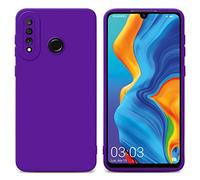 Cadorabo Custodia compatibile con Huawei P30 LITE in FLUID VIOLA SCURO - Coperchio protettivo in silicone TPU flessibile